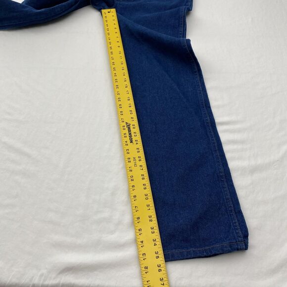 Wrangler Cowboy Cut Jeans Mens 34x36 Blue Denim Straight Leg Western 13MWZPW - Picture 6 of 7